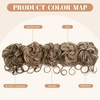 image:imageSARLA 2PCS Blonde Messy Bun Hair Pieces for Women Detachable Claw Clip Wavy Curly Synthetic Hairpieces for Updos with Tendrils Fake Scrunchies Ponytail Extension Dirty BlondeSandWith Clip