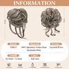 image:imageSARLA 2PCS Blonde Messy Bun Hair Pieces for Women Detachable Claw Clip Wavy Curly Synthetic Hairpieces for Updos with Tendrils Fake Scrunchies Ponytail Extension Dirty BlondeAsh GreyWith Clip
