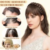 image:imageSARLA Braided Headband with 3 Detachable Clip in Bangs Fringe Hairpieces Fake Synthetic Hair Band Bangs for Women Coffee BrownChocolate Multi