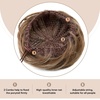 image:imageSARLA Dark Brown Hair Buns Extension Drawstring Updo Donut Chignon Straight Synthetic Fake Ballet Bun for Women Lady 1 PcsBahama Beige