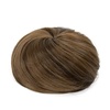 image:imageSARLA Dark Brown Hair Buns Extension Drawstring Updo Donut Chignon Straight Synthetic Fake Ballet Bun for Women Lady 1 PcsCoffee Brown