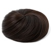 image:imageSARLA Dark Brown Hair Buns Extension Drawstring Updo Donut Chignon Straight Synthetic Fake Ballet Bun for Women Lady 1 PcsDark Brown