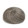 image:imageSARLA Dark Brown Hair Buns Extension Drawstring Updo Donut Chignon Straight Synthetic Fake Ballet Bun for Women Lady 1 PcsMiddle Grey