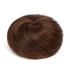 image:imageSARLA Dark Brown Hair Buns Extension Drawstring Updo Donut Chignon Straight Synthetic Fake Ballet Bun for Women Lady 1 PcsRed Vino