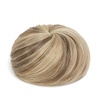 image:imageSARLA Dark Brown Hair Buns Extension Drawstring Updo Donut Chignon Straight Synthetic Fake Ballet Bun for Women Lady 1 PcsSand