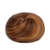 image:imageSARLA Dark Brown Hair Buns Extension Drawstring Updo Donut Chignon Straight Synthetic Fake Ballet Bun for Women Lady 1 PcsTizian Red