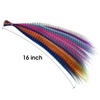 image:imageSARLA Feather Hair Extensions Kit Synthetic 16 Inch 100 Pcs Itip Hair Feathers for Women 10 Mixed Colors with Plier Hook Beads Heat Friendly Fiber50 pieces  tools