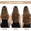 image:imageSARLA Invisible Wire Hair Extension with 3 Clips Synthetic Short Beach Wave Hairpiece Transparent Adjustable Headband for Women 16 Inch Dirty BlondeHoney Blonde  Bleach Blonde