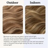 image:imageSARLA Invisible Wire Hair Extension with 3 Clips Synthetic Short Beach Wave Hairpiece Transparent Adjustable Headband for Women 16 Inch Dirty BlondeMedium Ash Brown