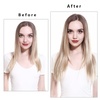 image:imageSARLA Invisible Wire Hair Extensions Straight Long Synthetic Hairpieces 22 Inch Adjustable Transparent Headband for Women Dirty BlondeStraightDirty Blonde