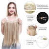 image:imageSARLA Invisible Wire Hair Extensions Straight Long Synthetic Hairpieces 22 Inch Adjustable Transparent Headband for Women Dirty BlondeStraightDirty Blonde