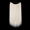 image:imageSARLA Invisible Wire Hair Extensions Straight Long Synthetic Hairpieces 22 Inch Adjustable Transparent Headband for Women Dirty BlondeStraightPlatinum Blonde