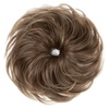 image:imageSARLA Messy Hair Bun Hair Pieces Curly Synthetic Updo Fake Scrunchies Ponytail Extension for Women Dirty Blonde 1PCS1PCBrunette and Ash Blonde Tips