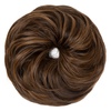 image:imageSARLA Messy Hair Bun Hair Pieces Curly Synthetic Updo Fake Scrunchies Ponytail Extension for Women Dirty Blonde 1PCS1PCDark Brown  Golden Blonde