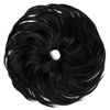 image:imageSARLA Messy Hair Bun Hair Pieces Curly Synthetic Updo Fake Scrunchies Ponytail Extension for Women Dirty Blonde 1PCS1PCJet Black