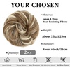 image:imageSARLA Messy Hair Bun Hair Pieces Curly Synthetic Updo Fake Scrunchies Ponytail Extension for Women Dirty Blonde 1PCS2PCSBahama Beige