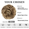 image:imageSARLA Messy Hair Bun Hair Pieces Curly Synthetic Updo Fake Scrunchies Ponytail Extension for Women Dirty Blonde 1PCS2PCSBernstein Multi