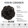 image:imageSARLA Messy Hair Bun Hair Pieces Curly Synthetic Updo Fake Scrunchies Ponytail Extension for Women Dirty Blonde 1PCS2PCSBlack Brown