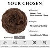 image:imageSARLA Messy Hair Bun Hair Pieces Curly Synthetic Updo Fake Scrunchies Ponytail Extension for Women Dirty Blonde 1PCS2PCSChocolate Multi