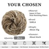image:imageSARLA Messy Hair Bun Hair Pieces Curly Synthetic Updo Fake Scrunchies Ponytail Extension for Women Dirty Blonde 1PCS2PCSGolden Blonde