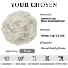 image:imageSARLA Messy Hair Bun Hair Pieces Curly Synthetic Updo Fake Scrunchies Ponytail Extension for Women Dirty Blonde 1PCS2PCSIce Blonde