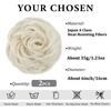 image:imageSARLA Messy Hair Bun Hair Pieces Curly Synthetic Updo Fake Scrunchies Ponytail Extension for Women Dirty Blonde 1PCS2PCSPlatin Blonde