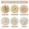 image:imageSARLA Messy Hair Bun Hair Pieces Curly Synthetic Updo Fake Scrunchies Ponytail Extension for Women Dirty Blonde 1PCS2PCSPlatinum Blonde