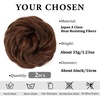 image:imageSARLA Messy Hair Bun Hair Pieces Curly Synthetic Updo Fake Scrunchies Ponytail Extension for Women Dirty Blonde 1PCS2PCSRed Vino