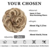 image:imageSARLA Messy Hair Bun Hair Pieces Curly Synthetic Updo Fake Scrunchies Ponytail Extension for Women Dirty Blonde 1PCS2PCSSand