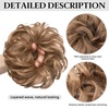 image:imageSARLA Messy Hair Bun Hair Pieces Curly Synthetic Updo Fake Scrunchies Ponytail Extension for Women Dirty Blonde 1PCS2PCSSand