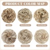 image:imageSARLA Messy Hair Bun Hair Pieces Curly Synthetic Updo Fake Scrunchies Ponytail Extension for Women Dirty Blonde 1PCS2PCSSunny Blonde