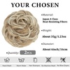 image:imageSARLA Messy Hair Bun Hair Pieces Curly Synthetic Updo Fake Scrunchies Ponytail Extension for Women Dirty Blonde 1PCS2PCSSunny Blonde