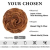 image:imageSARLA Messy Hair Bun Hair Pieces Curly Synthetic Updo Fake Scrunchies Ponytail Extension for Women Dirty Blonde 1PCS2PCSTizian Red