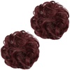 image:imageSARLA Messy Hair Bun Hair Pieces Curly Synthetic Updo Fake Scrunchies Ponytail Extension for Women Dirty Blonde 1PCS2PCSWine Red