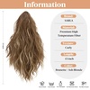 image:imageSARLA Short Ponytail Extension Claw Clip in 13 Inch Fluffy Synthetic Curly Wavy Pony Tail Hairpiece for Women Dirty BlondeBrunette  Ash Blonde