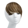 image:imageSARLA Side Hair Bangs Clip in Off Black One Piece Straight Synthetic Bangs Extension for WomenBrunette  Ash Blonde