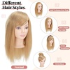 image:imageSARLA Side Hair Bangs Clip in Off Black One Piece Straight Synthetic Bangs Extension for WomenChocolate