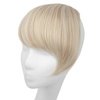 image:imageSARLA Side Hair Bangs Clip in Off Black One Piece Straight Synthetic Bangs Extension for WomenCream Blonde