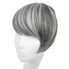 image:imageSARLA Side Hair Bangs Clip in Off Black One Piece Straight Synthetic Bangs Extension for WomenDark Grey