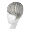 image:imageSARLA Side Hair Bangs Clip in Off Black One Piece Straight Synthetic Bangs Extension for WomenGrey Multi