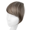 image:imageSARLA Side Hair Bangs Clip in Off Black One Piece Straight Synthetic Bangs Extension for WomenMiddle Grey