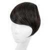image:imageSARLA Side Hair Bangs Clip in Off Black One Piece Straight Synthetic Bangs Extension for WomenPepper Grey