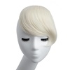 image:imageSARLA Side Hair Bangs Clip in Off Black One Piece Straight Synthetic Bangs Extension for WomenPlatinum Blonde