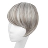 image:imageSARLA Side Hair Bangs Clip in Off Black One Piece Straight Synthetic Bangs Extension for WomenPolar Silver