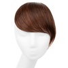 image:imageSARLA Side Hair Bangs Clip in Off Black One Piece Straight Synthetic Bangs Extension for WomenRed Vino