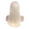 image:imageSARLA Womens Long Straight Platinum Blonde Wig with Bangs Synthetic Hair for Cosplay Party Halloween Costume 25 Inch Adult SizePlatinum Blonde