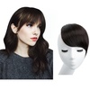 image:imageSARLA Side Hair Bangs Clip in Off Black One Piece Straight Synthetic Bangs Extension for WomenBlack Brown